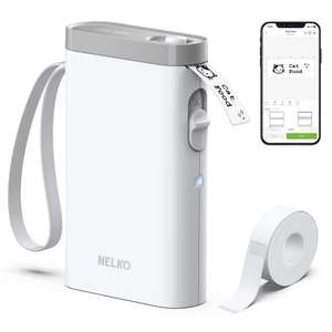 Nelko Label Printer with Tape, Portable Bluetooth Label Printer P21