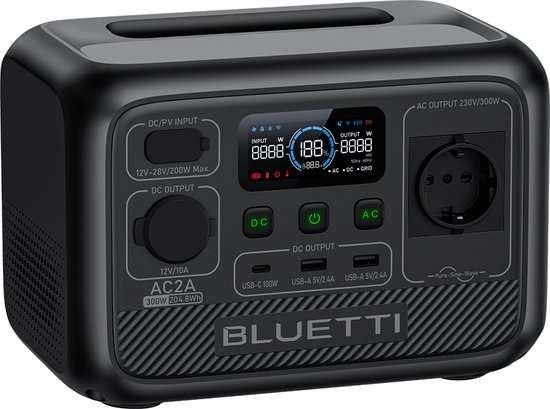 BLUETTI AC2A-D Powerstation 300W-204Wh LiFePO4
