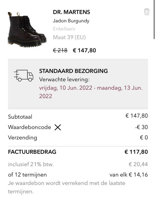 Dr. Martens Jadon Burgundy - Pepper.com