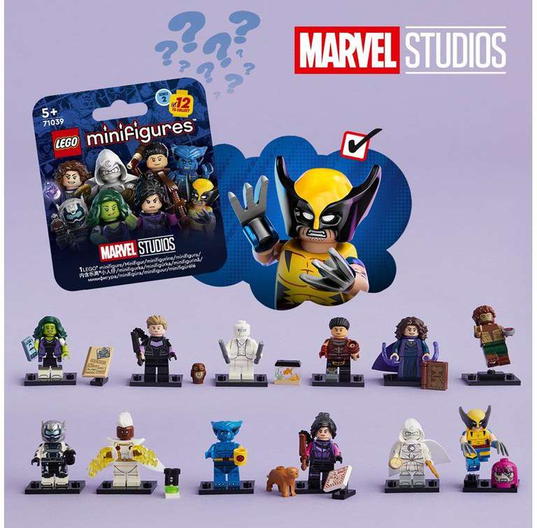 Lego 71039 Marvel CMF series 2 volledige box (36 stuks, 3.06 per minifiguur))