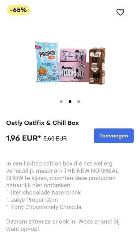 Oatly oatflix and chill box - Gorillas