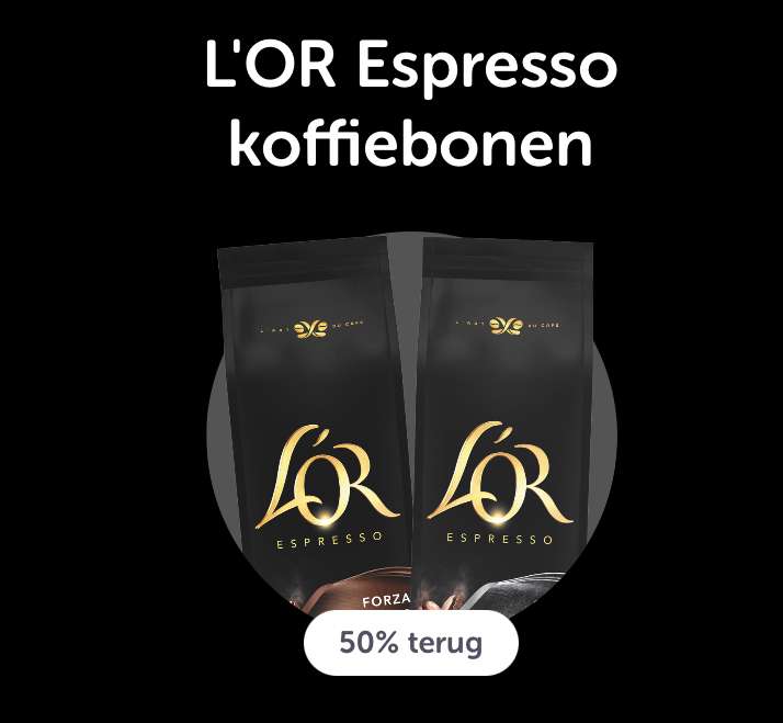 L'OR Espresso koffiebonen 500 gram (50% terug Tikkie)