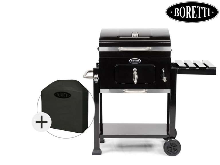 Boretti Carbone Houtskool Barbecue/Grill + Beschermhoes