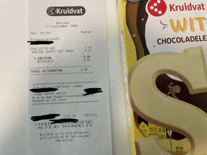 Kruidvat / Gratis chocoladeletter met Extravoordeelkaart