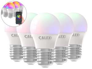 5x Calex Smart LED Lamp | E27 | RGB + W voor €19,95 @ iBOOD