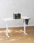 SONGMICS Electric Desk 140 x 60 x (72-120) cm, White