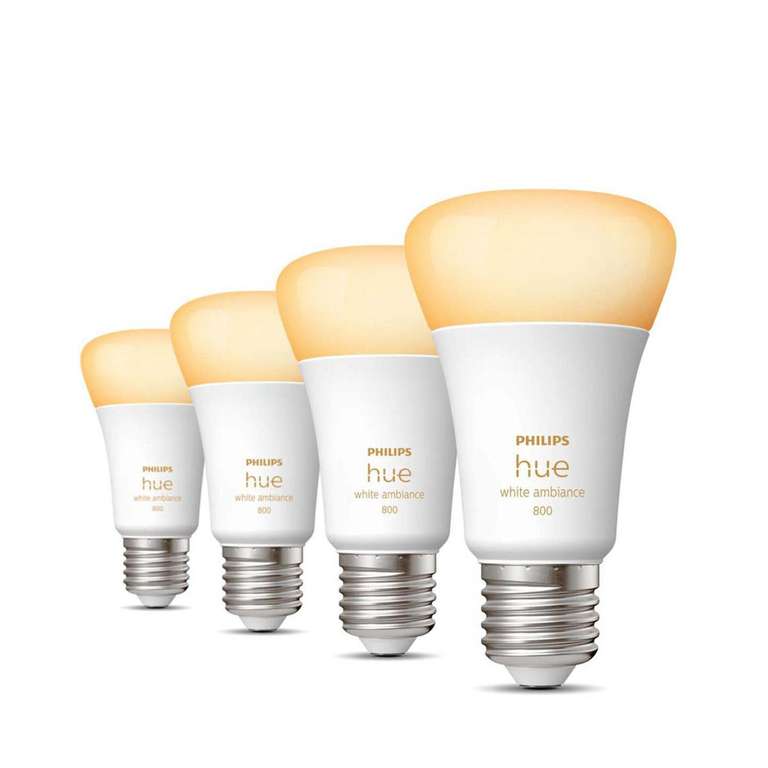 4-pack Philips Hue white ambiance 800 lm
