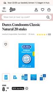Hoge korting op Durex condooms @Etos