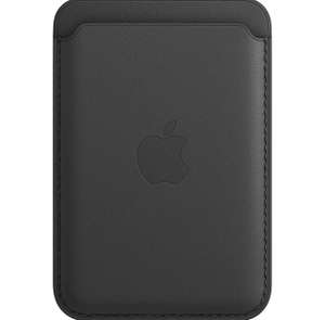 Apple Leather Wallet MagSafe - Zwart