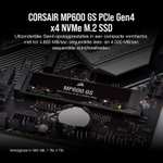 Corsair MP600 GS PCIe 4.0 NVMe M.2 SSD, 1 TB SSD (PCIe Gen 4.0 x4, NVMe 1.4, M.2 2280)