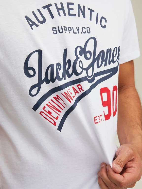 JACK & JONES Jjethan Tee Ss Crew Neck 3pack Mp Noos heren T-Shirt