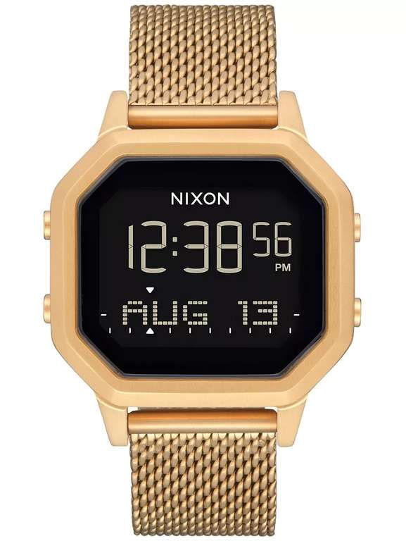 Nixon the siren milanese gold digitaal horloge