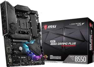 MSI MPG B550 Gaming Plus (ATX AMD AM4 DDR4 M.2 USB 3.0 Gen 2 HDMI ATX Gaming motherboard AMD Ryzen 5000 processors