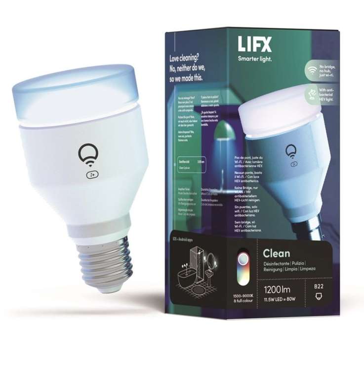 LIFX Clean E27 smart bulb 1200 lumen