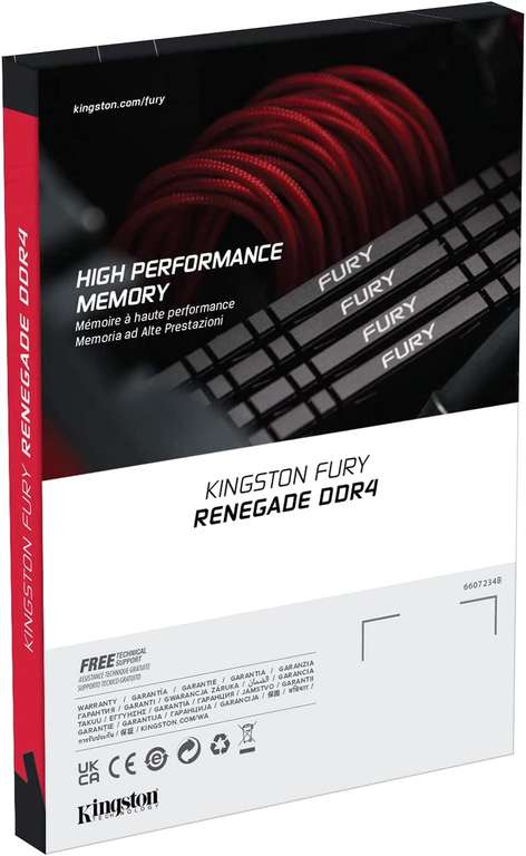 Kingston FURY Renegade 32 GB (2 x 16 GB) 3600 MHz DDR4 CL16
