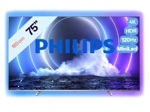 Philips 75" 4K MiniLed Smart TV | 120 Hz | Ambilight | 75PML9506/12 (het grote broertje van de 65 inch versie)