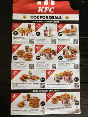 KFC coupon deals