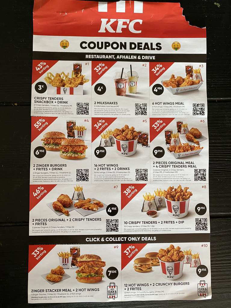 KFC coupon deals