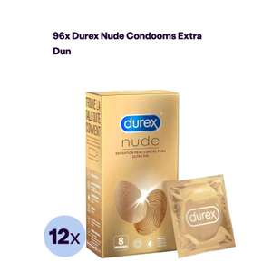 12 x 8 (=96) Durex Nude condooms voor €42,95 @ iBOOD
