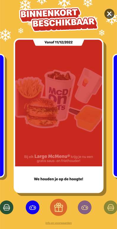 (BE) Gratis saus- en friethouder voor in de auto bij aankoop van large menu McDonald's