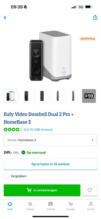 Eufy video doorbell Dual 2 Pro + Homebase 3