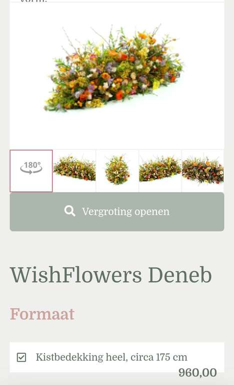 WishFlowers Deneb | bloemstuk | rouwboeket | rouwstuk | uitvaartbloemen