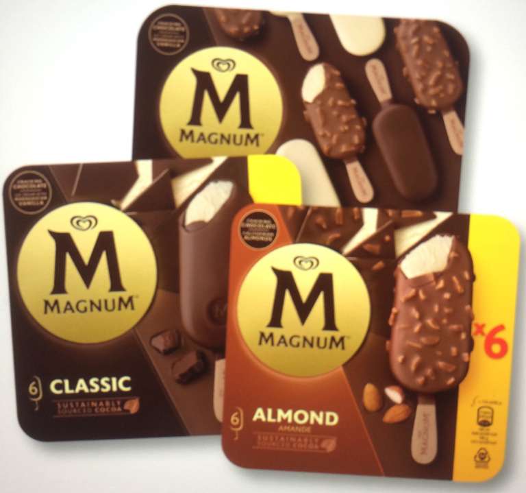 Magnum ijs 1+1 gratis (Classic,Almond en mini)