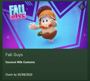 Fall Guys Coconut Milk Costume (Xbox Gamepass Ultimate Perk)