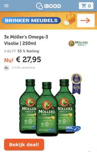 3x Möller's Omega-3 Visolie