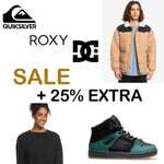 Quiksilver // DC Shoes // ROXY: SALE + 25% extra korting