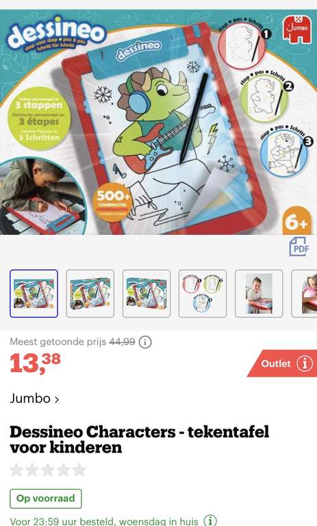 [bol.com] Dessineo Characters - tekentafel voor kinderen €13,38