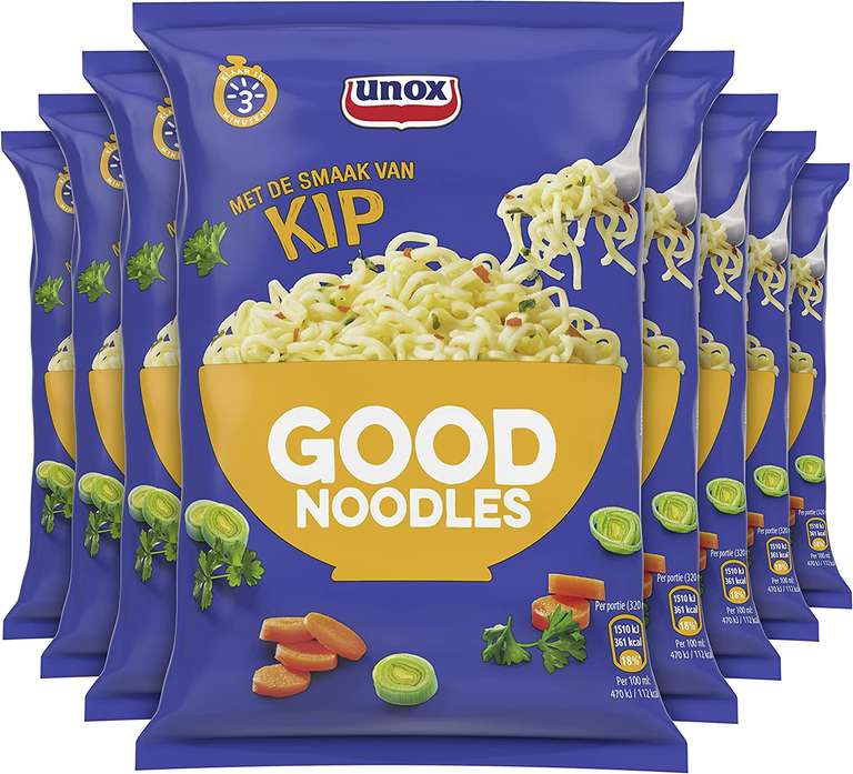 Unox Kip Good Noodles 11 stuks (47 cent per zakkie)