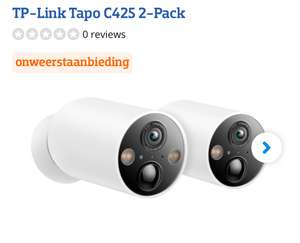 2x TP-Link Tapo C425 outdoor battery cam