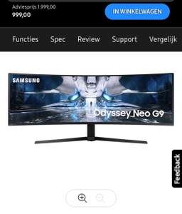Samsung 49'' DQHD Mini LED Gaming Monitor Odyssey Neo G9