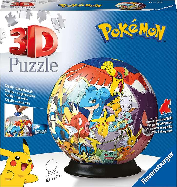 Ravensburger 3D-puzzel Pokémon Bal - 72 stukjes