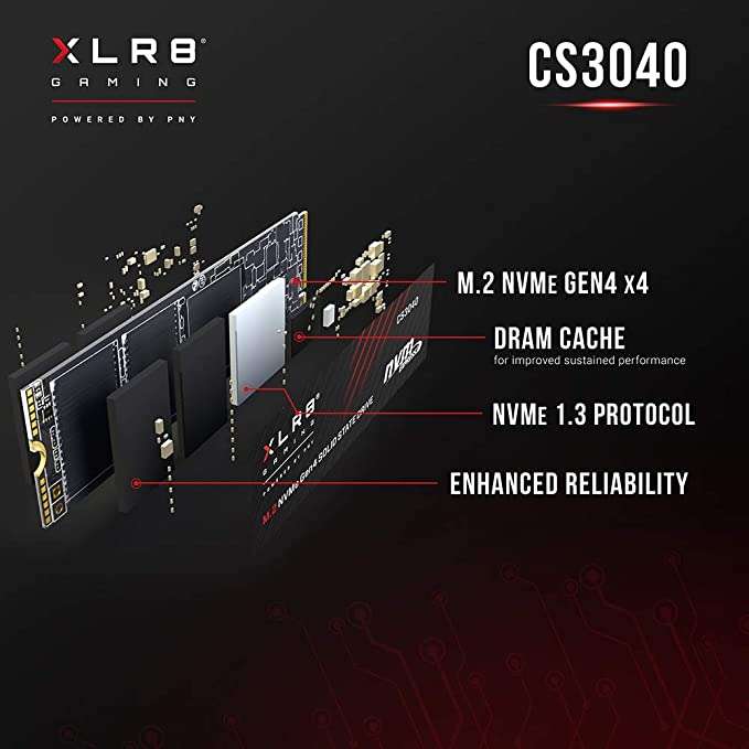 PNY XLR8 CS3040 (met heatsink) Interne SSD 2TB