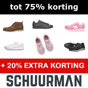 Final sale = tot -75% + 20% extra korting: o.a. NIKE | adidas | Converse | Timberland