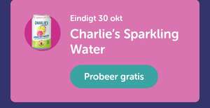 Gratis Charlie's sparkling water