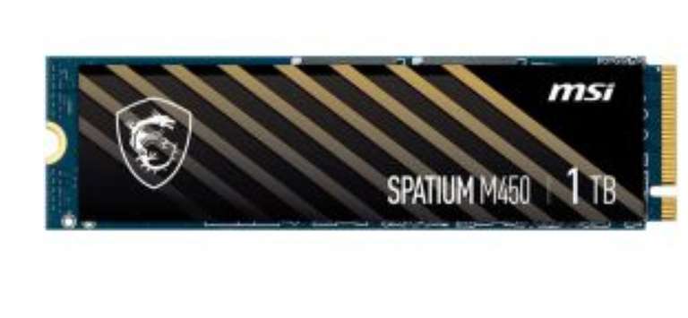MSI Spatium M450 1TB NVMe PCIe 4.0