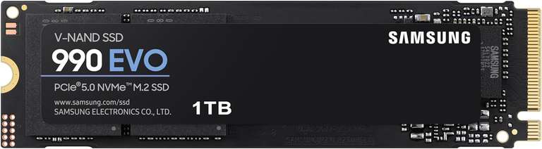 Samsung 990 EVO 1 TB SSD ( PCIe 4.0 x4 / 5.0 x2, NVMe 2.0, M.2 2280)