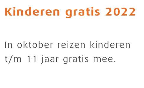 Kinderen gratis met de bus en Regiotrein in Gelderland, Overijssel en deel Flevoland