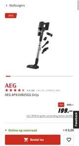 Steelstofzuiger AEG AP81UB25GG Grijs