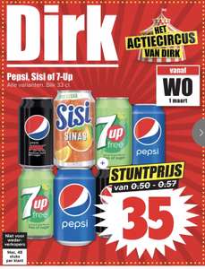 Pepsi, sisi of 7up voor een prima prijs bij Dirk