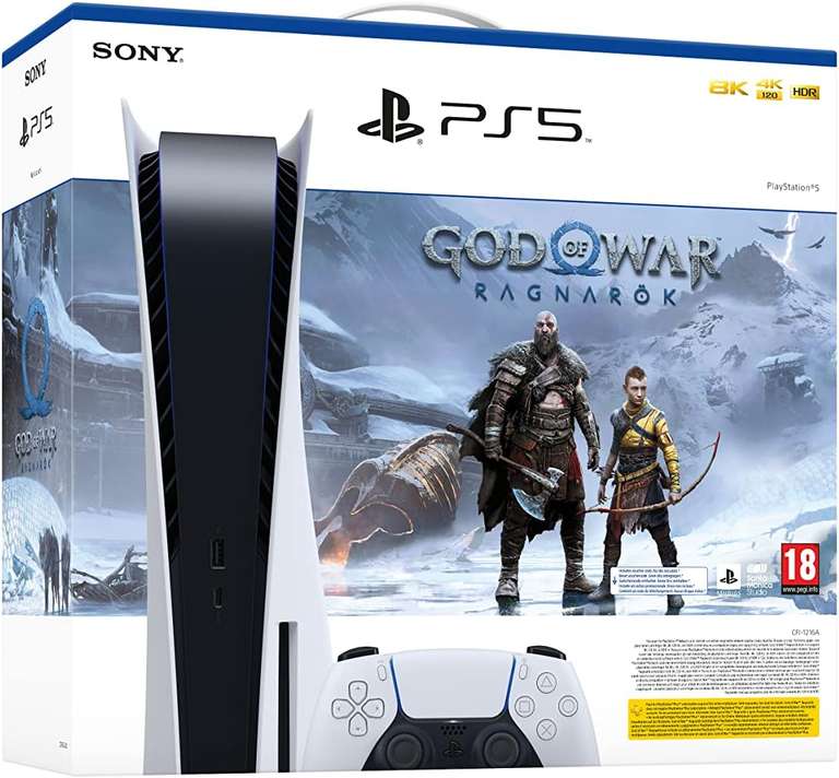 Playstation 5 (Disk versie) + God Of War Ragnarok (voucher)