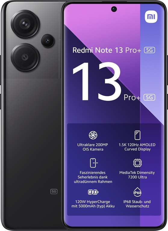 Xiaomi Redmi Note 13 Pro+ (8GB/256GB) voor €240 i.c.m abonnement (ook bij maandelijks opzegbaar abo) @ KPN