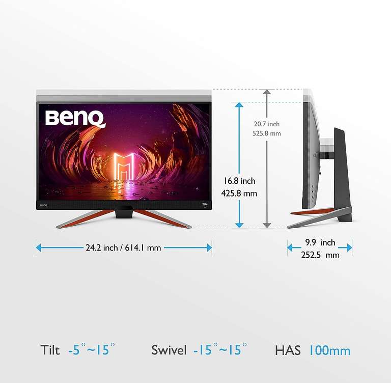 BenQ Mobiuz - 27 inch 165hz QHD IPS monitor (Amazon/Bol via BenQ)