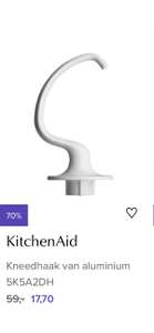 [bijenkorf] KitchenAid Kneedhaak van aluminium 5K5A2DH €17,70