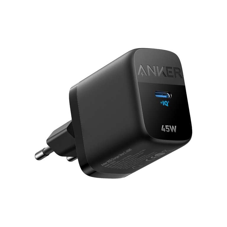 Anker 313 45W GaN USB-C Snellader met Super Fast Charge 2.0 voor €14,99 @ MediaMarkt