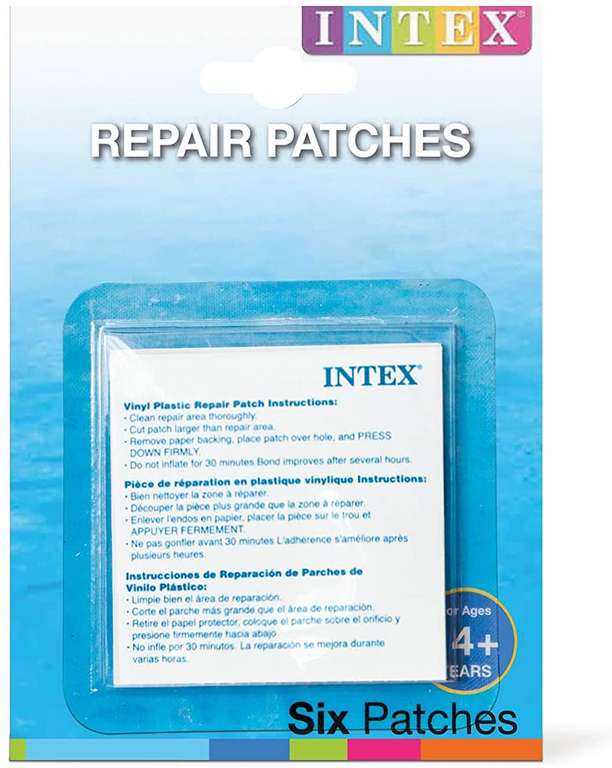 Intex Reparatie Pleisters - 6 stuks - 7x7 cm - Voor opblaasartikelen