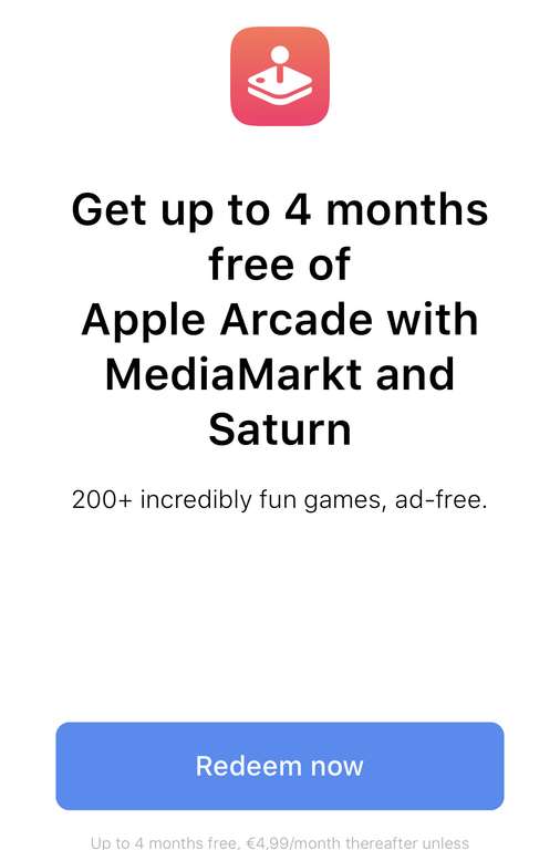 [gratis] 4 maanden Apple Arcade | 3 maanden Apple TV+ | 4 maanden Apple Music (zie beschrijving)